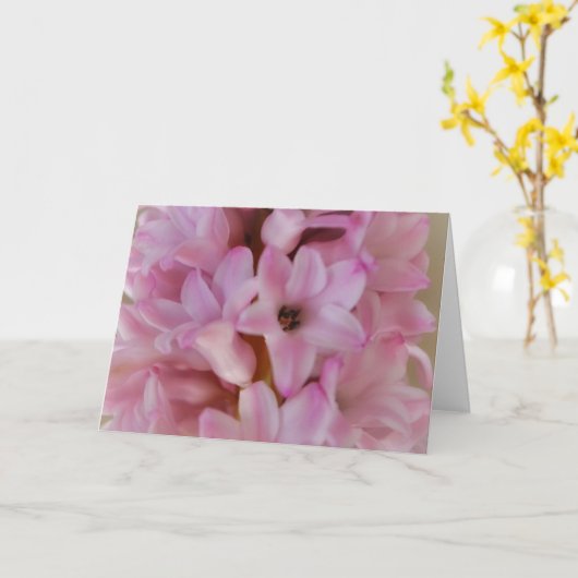 Carte de note Hyacinth Rose Pretty Time Spring (Fleur jaune)