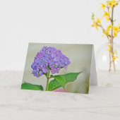 Carte de note Hydrangea (Fleur jaune)