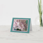 Carte de note Hydrangea rose (Devant)