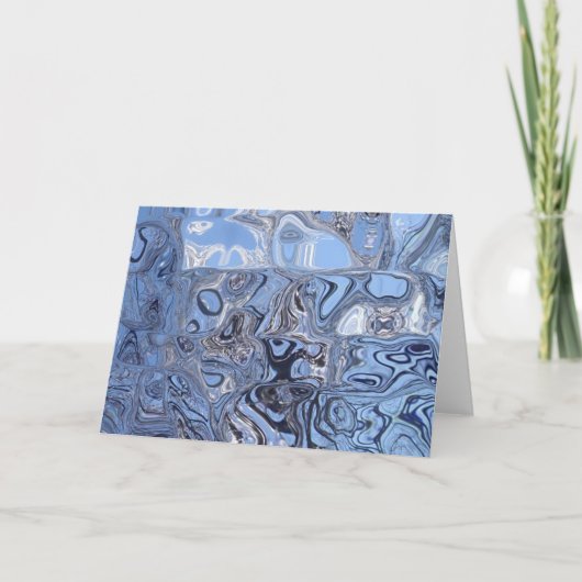 Carte de note "ICE BLUE" (Devant)