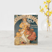 Carte de note idéale de Chocolat (Fleur jaune)