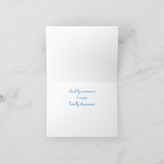 Carte de note impressionnante d'ami de Merci de (Intérieur)