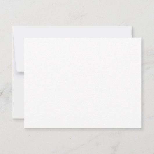 Carte de note initiale simple et moderne classique (Dos)