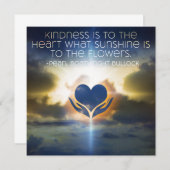 Carte de note inspirante de gentillesse 5x5 (Devant / Derrière)