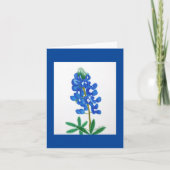 Carte de note inspirante Texas Bluebonnet (Devant)