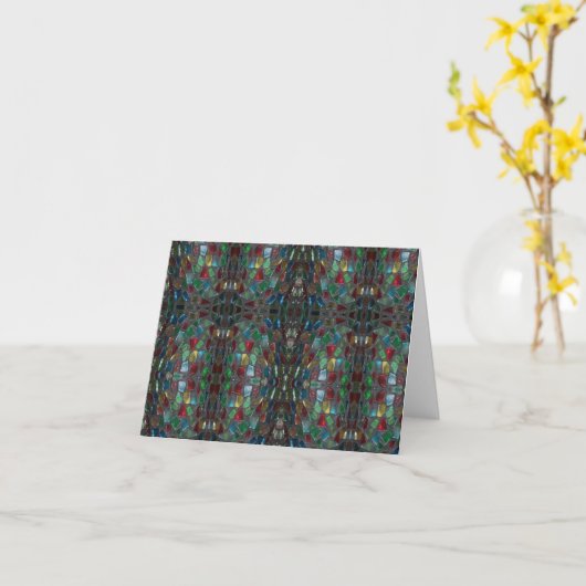 Carte de note Inspiration en verre de serrage (Fleur jaune)
