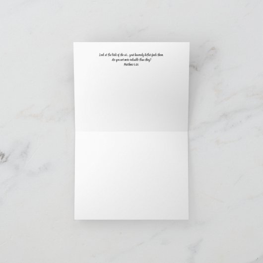 Carte de note Inspiration Robin (Intérieur)