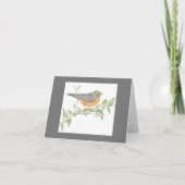 Carte de note Inspiration Robin (Devant)