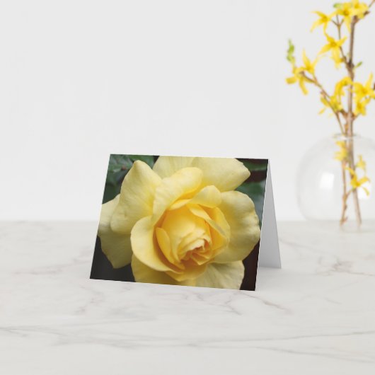 Carte de note Inspiration Rose Jaune (Fleur jaune)