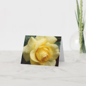 Carte de note Inspiration Rose Jaune (Devant)