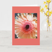 Carte de note intérieure de pêche de marguerite de (Fleur jaune)