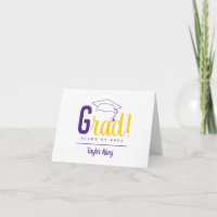 Carte de note jaune pourpre