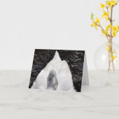 Carte de note : Jeune cygne sur le dos du cygne (Fleur jaune)