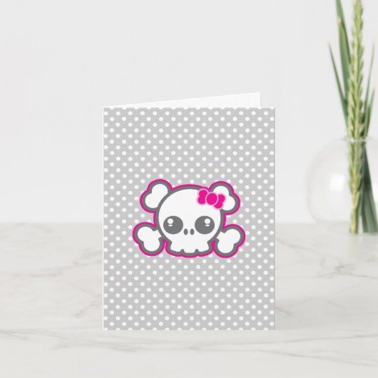 Carte de note Kawaii Pink Ribbon (Devant)