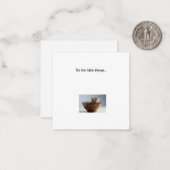 Carte de note Kitten Mini Thank You (Devant/Arrière en situation)