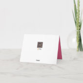 Carte de note KOI Fish on PINK (Dos)