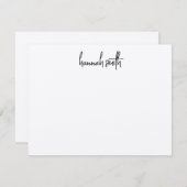 Carte de note Kraft minimaliste moderne (Devant / Derrière)