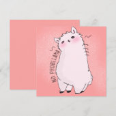 Carte de note lama (Devant / Derrière)