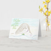 Carte de note Libérez la mer (Fleur jaune)