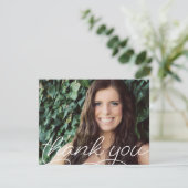 Carte de note licenciée de Merci de photo de (Debout devant)