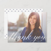 Carte de note licenciée de Merci de photo de (Devant / Derrière)