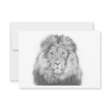 Carte de note Lion