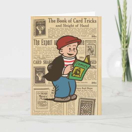 Carte de note "Lire les BD" (Devant)