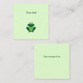 Carte de note Little Green Frog Thank You (Devant / Derrière)