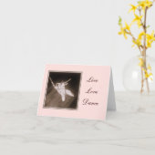 Carte de note 'Live, Love, Dance' (Fleur jaune)