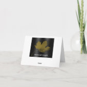 Carte de note Lonely Maple Leaf (Dos)