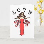 Carte de note Love Fée Dragonfly (Fleur jaune)