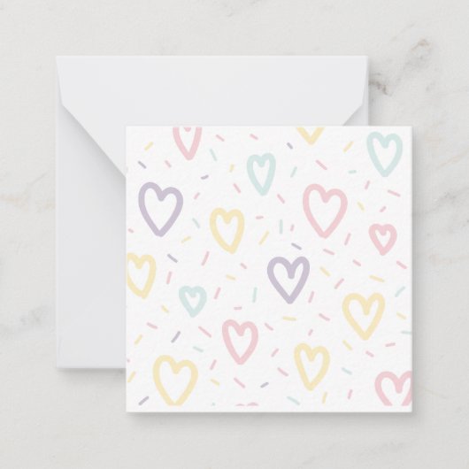 Carte de note Love Hearts (Devant)