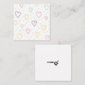 Carte de note Love Hearts (Devant / Derrière)