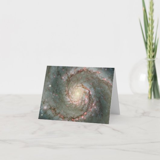 Carte de note M51 pour tourbillon de galaxie (Devant)