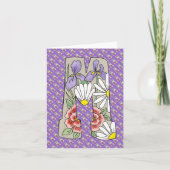 Carte de note M Lettre (Devant)