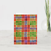 Carte de note MAC RAE TARTAN (Dos)