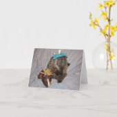 Carte de note Magnum et Bessie (Fleur jaune)