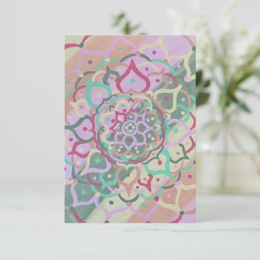 Carte de note Mandala (Debout devant)