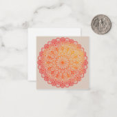 Carte de note Mandala (Devant/Arrière en situation)