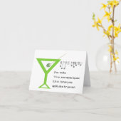 Carte de note Martini Apple (Fleur jaune)