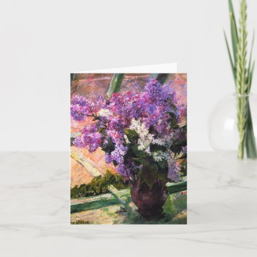 Carte de note Mary Cassatt Lilacs (Devant)
