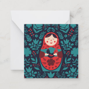 Carte de note Matreshka