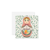 Carte de note Matreshka (Devant/Arrière en situation)