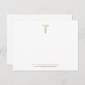 Carte de note Médicale de l'infirmière (Devant / Derrière)