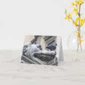 Carte de note médiévale de blanc de gargouille (Fleur jaune)