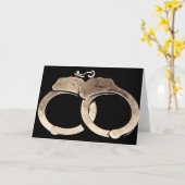 Carte de note menottes (Fleur jaune)