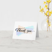 Carte de note Merci (Fleur jaune)