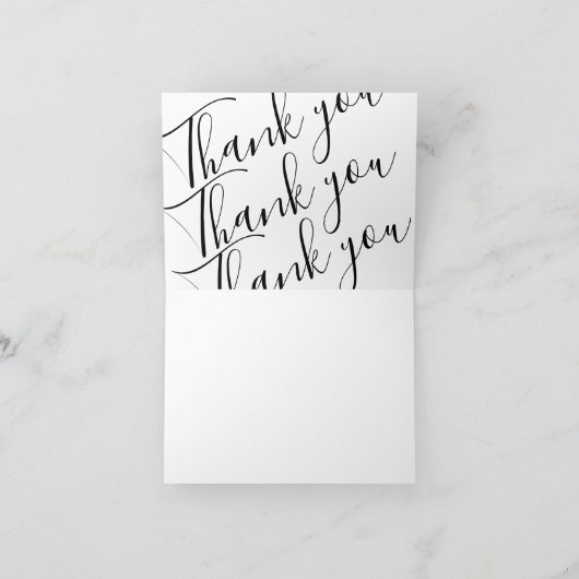 Carte de note Merci (Intérieur)