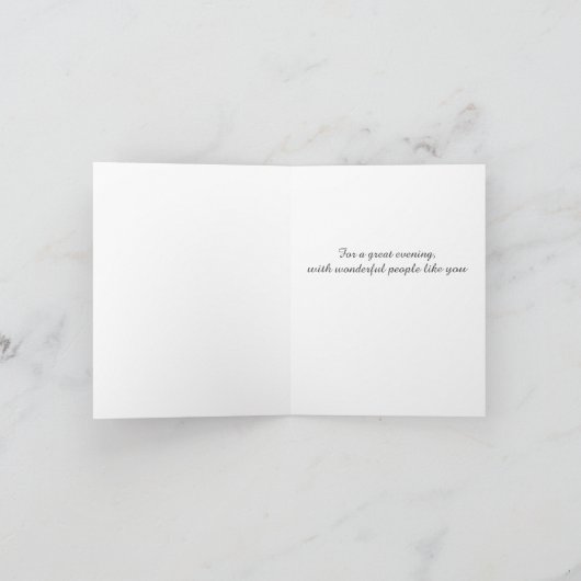 Carte de note Merci (Intérieur)