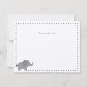 Carte de note Merci à l'éléphant mignon (Devant)